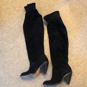 Over the knee Black Suede Michael Kors Boots